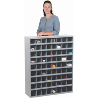 Armoires pour bacs de rangement en acier, 33-3/4" la x 12" p x 42" h, Gris Helyx Safety & Industrial Supplies