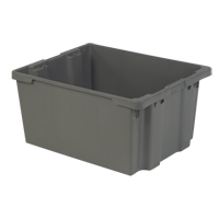 Contenants Stack-N-Nest Polylewton, 15,1" x 30,1" x 24", Gris Helyx Safety & Industrial Supplies