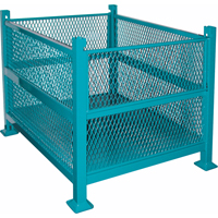 Conteneurs en m&eacute;tal grillag&eacute;, 2 panneaux repliables, Capacit&eacute; 3000 lb, 34,5" la x 40,5" p x 32,25" h Helyx Safety & Industrial Supplies