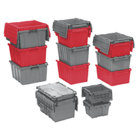 Contenants de distribution Flipak en plastique poly&eacute;thyl&egrave;ne (PE), 19,7" x 11,8" x 7,3", Bleu Helyx Safety & Industrial Supplies