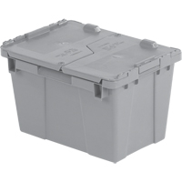 Flipak&reg; Polyethylene Plastic (PE) Distribution Containers, 15.2" x 10.9" x 9.7", Grey Helyx Safety & Industrial Supplies