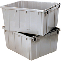 Contenant emboîtable, 21,1" la x 17,7" p x 12" h, Gris Helyx Safety & Industrial Supplies