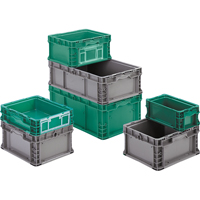 Syst&egrave;me de contenants d'exp&eacute;dition 4845 de StakPak Plus, 7-2/5" la x 12" p x 5" h, Vert moyen Helyx Safety & Industrial Supplies