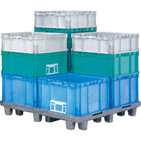 Syst&egrave;me de contenants d'exp&eacute;dition 4845 de StakPak Plus, 15" la x 24" p x 14,5" h, Bleu royal Helyx Safety & Industrial Supplies