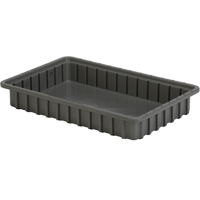 Contenants Divider Box, Poly&eacute;thyl&egrave;ne, 16,5" la x 10,9" p x 2,5" h, Gris Helyx Safety & Industrial Supplies