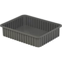 Contenants Divider Box, Poly&eacute;thyl&egrave;ne, 22,4" la x 17,4" p x 5" h, Gris Helyx Safety & Industrial Supplies