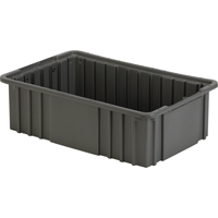 Contenant Divider Box, Poly&eacute;thyl&egrave;ne, 16,5" la x 10,9" p x 5" h, Gris Helyx Safety & Industrial Supplies