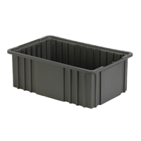 Contenant Divider Box, Poly&eacute;thyl&egrave;ne, 15,5" la x 9,9" p x 6" h, Gris Helyx Safety & Industrial Supplies
