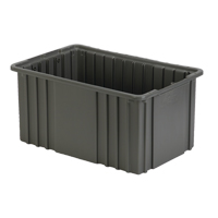 Contenant Divider Box, Poly&eacute;thyl&egrave;ne, 15,5" la x 9,9" p x 8" h, Gris Helyx Safety & Industrial Supplies