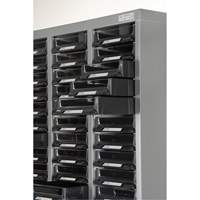 KPC-300 Parts Cabinet, Galvanized Steel, 60 Drawers, 21-3/10" x 10-2/5" x 36-9/10", Grey Helyx Safety & Industrial Supplies