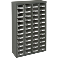 Casiers pour pi&egrave;ces KPC-400, Acier galvanis&eacute;, 48 tiroirs, 22-3/5" x 8-7/10" x 36-9/10", Gris Helyx Safety & Industrial Supplies
