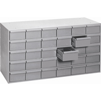 Casiers &agrave; tiroirs industriels, 30 tiroirs, 33-3/4" la x 17-1/4" p x 21-1/8" h, Gris Helyx Safety & Industrial Supplies