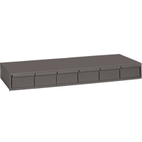 Casiers &agrave; tiroirs industriels, 6 tiroirs, 33-3/4" la x 11-5/8" p x 4" h, Gris Helyx Safety & Industrial Supplies