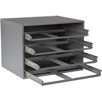 Casiers pour boîtes &agrave; compartiments, Acier, 4 compartiments, 20" la x 15-3/4" p, 15" h, Gris Helyx Safety & Industrial Supplies