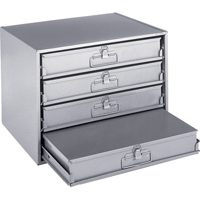 Casiers pour boîtes &agrave; compartiments, Acier, 4 compartiments, 20" la x 15-3/4" p, 15" h, Gris Helyx Safety & Industrial Supplies