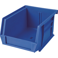 Bac en plastique, 8-1/4" la, 9" h x 18" p, Bleu Helyx Safety & Industrial Supplies