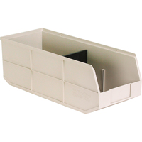 Akro-Bin de la S&eacute;rie 1800, 8-1/4" la, 7" h x 20-1/2" p, Beige Helyx Safety & Industrial Supplies