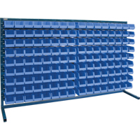 Louvered Rack with Bins, 144 Bins, 72" W x 15" D x 40" H Helyx Safety & Industrial Supplies