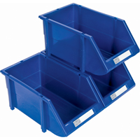 Bac empilable & &agrave; suspendre, 4-13/16" la, 3-3/16" h x 7-1/8" p, Bleu Helyx Safety & Industrial Supplies