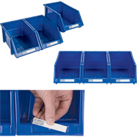Stack & Hang Bin, 7-7/8" W x 7" H x 17-11/16" D, Blue Helyx Safety & Industrial Supplies