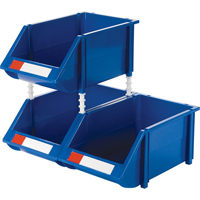 Stack & Hang Bin, 8-3/16" W x 6-3/16" H x 14" D, Blue Helyx Safety & Industrial Supplies