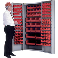Deep-Door Combination Cabinet, 38" W x 24" D x 72" H, 36 Shelves Helyx Safety & Industrial Supplies