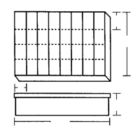 Boîte &agrave; compartiments, Plastique, 32 compartiments, 18-1/2" la x 13" p, 3" h, Gris Helyx Safety & Industrial Supplies