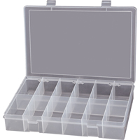 Boîtes &agrave; compartiments compactes en polypropyl&egrave;ne, 13-1/8" la x 9" p x 2-5/16" h, 12 compartiments Helyx Safety & Industrial Supplies