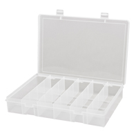 Boîtes &agrave; compartiments compactes en polypropyl&egrave;ne, 13-1/8" la x 9" p x 2-5/16" h, 6 compartiments Helyx Safety & Industrial Supplies