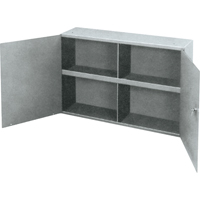 Armoires utilitaires, Acier, 2 Tablettes, 22-1/4" h x 33-3/4" la x 8-1/2" P, Gris Helyx Safety & Industrial Supplies