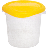 Contenants ronds, 7-4/5" ha x 8-1/2" p, Capacit&eacute; de 3,79 L, Transparent Helyx Safety & Industrial Supplies