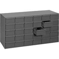 Casiers &agrave; tiroirs industriels, 30 tiroirs, 33-3/4" la x 11-5/8" p x 17-3/4" h, Gris Helyx Safety & Industrial Supplies