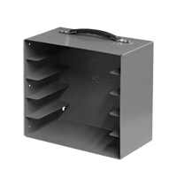 Casiers pour boîtes &agrave; compartiments, Acier, 5 compartiments, 13-1/2" la x 9-1/8" p, 13-1/4" h, Gris Helyx Safety & Industrial Supplies
