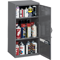 Armoires utilitaires, Acier, 2 Tablettes, 32-3/4" h x 19-7/8" la x 14-1/4" P, Gris Helyx Safety & Industrial Supplies