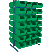 Support stationnaire deux c&ocirc;t&eacute;s pour bacs, 61" la x 56" p x 24" h, 56 bacs Helyx Safety & Industrial Supplies