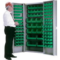 Deep-Door Combination Cabinet, 38" W x 24" D x 72" H, 36 Shelves Helyx Safety & Industrial Supplies