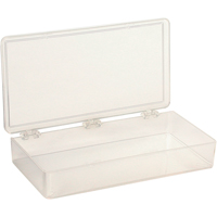 Boîte &agrave; compartiments K-Resin, Plastique, 4" la x 8" p, 1-3/16" h, Transparent Helyx Safety & Industrial Supplies