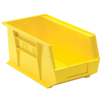 Ultra Stack & Hang Bin, 8-1/4" W x 7" H x 14-3/4" D, Yellow Helyx Safety & Industrial Supplies
