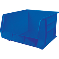 Bacs ultra empilable & suspendable, 16-1/2" la, 11" h x 18" p, Bleu Helyx Safety & Industrial Supplies