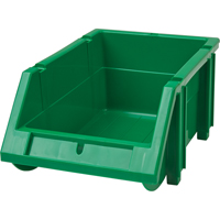 Bac empilable & &agrave; suspendre, 4-13/16" la, 3-3/16" h x 7-1/8" p, Vert Helyx Safety & Industrial Supplies