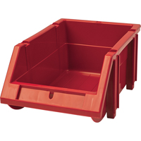 Bac empilable & &agrave; suspendre, 4-13/16" la, 3-3/16" h x 7-1/8" p, Rouge Helyx Safety & Industrial Supplies