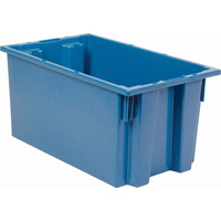 Contenants Stack & Nest, 9" x 18" x 11", Bleu Helyx Safety & Industrial Supplies