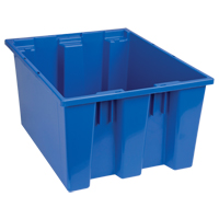 Contenants Stack & Nest, 10" x 19,5" x 15,5", Bleu Helyx Safety & Industrial Supplies