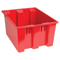 Contenants Stack & Nest, 10" x 19,5" x 15,5", Rouge Helyx Safety & Industrial Supplies