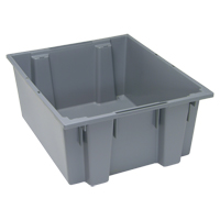 Contenants Stack & Nest, 10" x 23,5" x 19,5", Gris Helyx Safety & Industrial Supplies