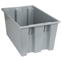 Contenants Stack & Nest, 12" x 23,5" x 15,5", Gris Helyx Safety & Industrial Supplies