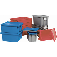 Contenants Stack & Nest, 15" x 29,5" x 19,5", Bleu Helyx Safety & Industrial Supplies