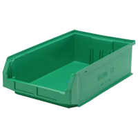 Giant Stacking Containers, 12.375" W x 19.75" D x 5.875" H, Green Helyx Safety & Industrial Supplies