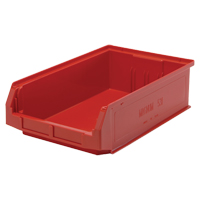 Giant Stacking Containers, 12.375" W x 19.75" D x 5.875" H, Red Helyx Safety & Industrial Supplies