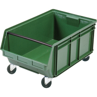 Mobile Giant Stacking Bin, 11-7/8" H x 18-3/8" W x 29" D, 150 lbs. Capacity, Green Helyx Safety & Industrial Supplies